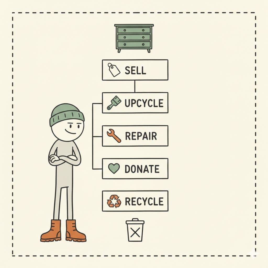 The routing cascade — from sell to dispose